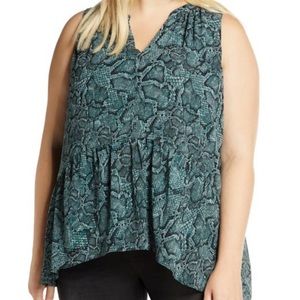 1 State Studded Snakeskin Tunic